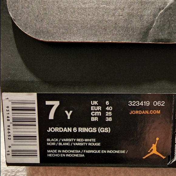 Jordan 6 Rings - Picture 10 of 10